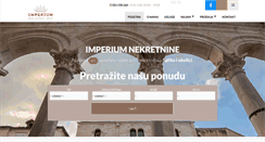 Desktop Screenshot of imperium-nekretnine.hr